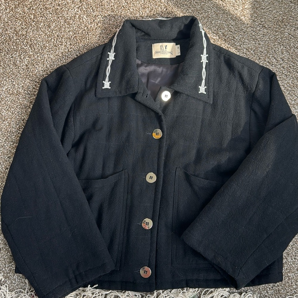 Fashion Brand Company Pammy Cropped Linen Jacket